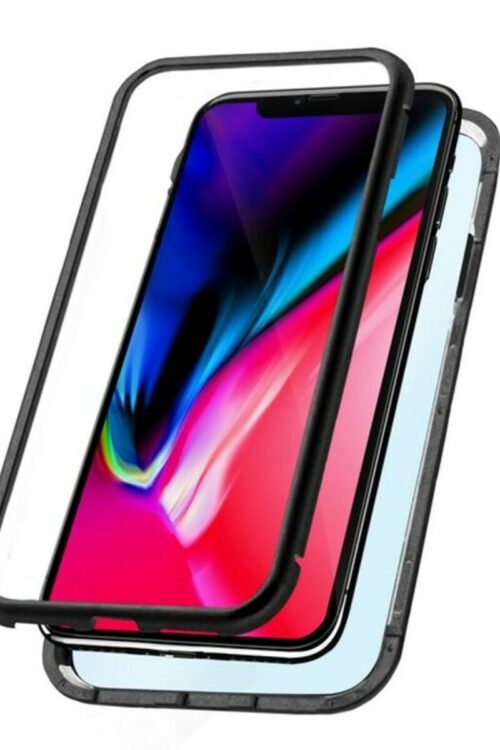Custodia per Cellulare Iphone XS Max KSIX Magnetic (2 pcs) Nero