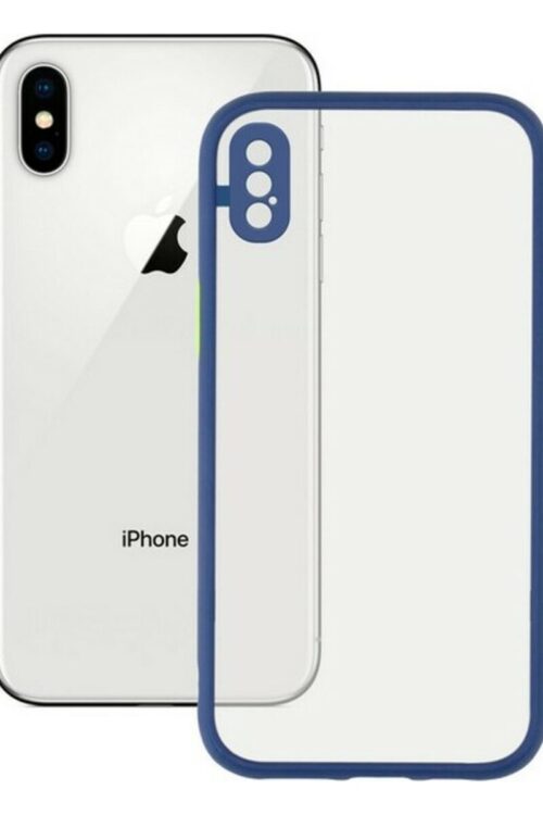 Custodia per Cellulare iPhone X , XS KSIX Duo Soft Azzurro