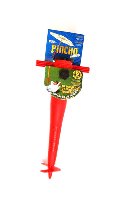 Asta con punta a vite per ombrellone Rosso (32 cm)