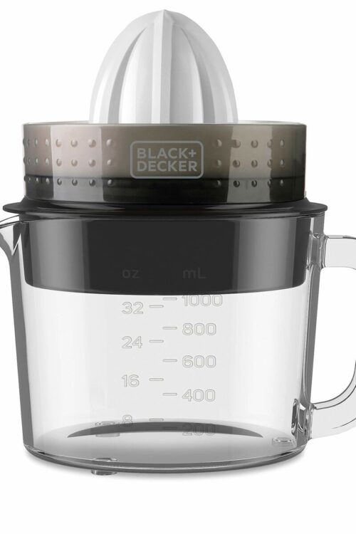 Spremiagrumi Elettrico Black & Decker ES9240070B                      Bianco Nero Trasparente 30 W 1 L