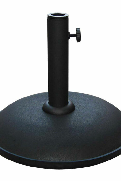 Marbueno Base Ombrellone Rotonda Cemento 36×29,5 cm 11KG Nero Giardino, Piscina 10444
