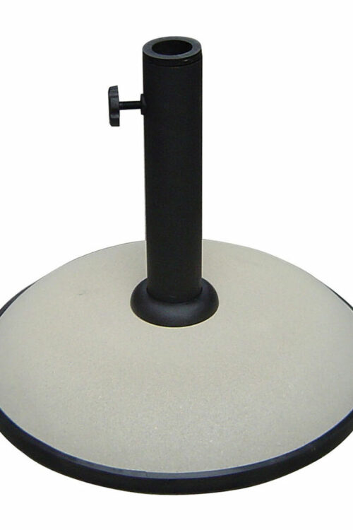 Marbueno Base Ombrellone Rotonda Cemento 36×29,5 cm 11KG Bianco Giardino e Terrazza