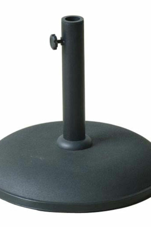 Marbueno Base Ombrellone Rotonda Cemento 41,5×35 cm 15KG Nero Giardino, Piscina, Terrazza