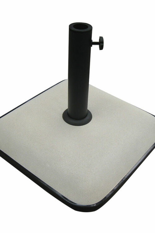 Marbueno Base Ombrellone Quadrata Cemento 45X45X7,3 cm 25KG Bianco Giardino, Piscina 10459