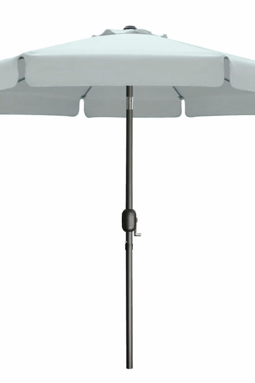 Marbueno Ombrellone Acciaio 8 Stecche D300 cm Poliestere Bianco Giardino 10489