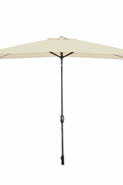 Marbueno Ombrellone Acciaio 8 Stecche 200×300 cm Poliestere Beige Giardino, Piscina