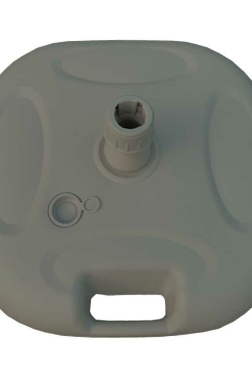Marbueno Base Ombrellone Plastica 45x45x14 cm 20L Bianco Giardino, Piscina, Terrazza