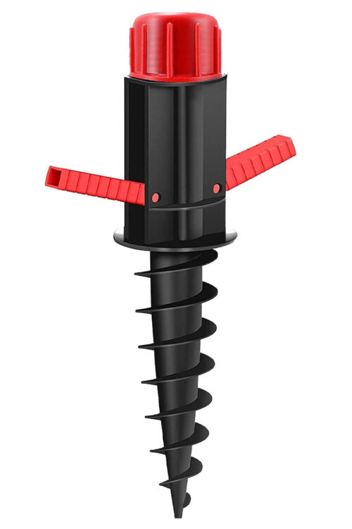 Marbueno Pincho Parasol Plastico Nero 37x6x6 cm Spiaggia e Giardino 10505