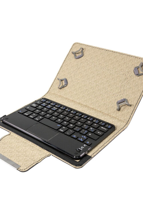 Custodia per Tablet Talius CV-3005 Nero Grigio Qwerty in Spagnolo