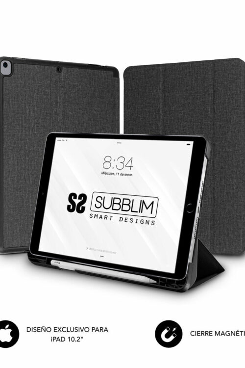 Custodia per Tablet Subblim FUNDA TABLET IPAD 10.2” 9/8/7 Gen BLACK Nero 10,2″