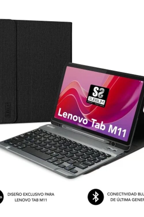 Custodia per Tablet Subblim SUBKT3-BTL310 Nero Qwerty in Spagnolo QWERTY