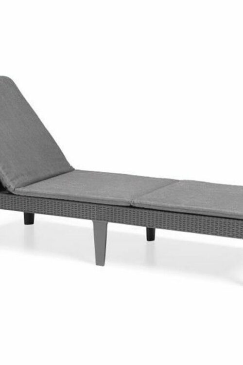 Lettino Allibert by KETER Jaipur Grigio Grigio scuro 187 x 58 x 29 cm