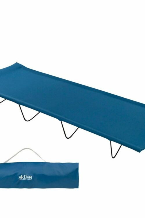 Lettino Aktive Azzurro Pieghevole 180 x 18 x 60 cm (6 Unità)