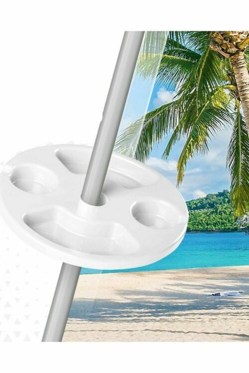 Ombrellone con Porta bicchieri da spiaggia Aktive 29,5 x 8 x 29,5 cm Ombrellone (12 Unità)
