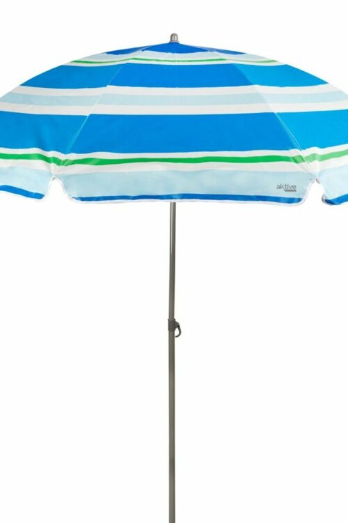 Ombrellone Aktive Azzurro Rosso Ø 200 cm 200 x 196 x 200 cm UV50 (6 Unità)