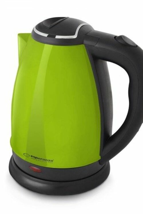 Bollitore Esperanza EKK113G Nero Verde plástico,acero inoxidable 1800 W 1,8 L