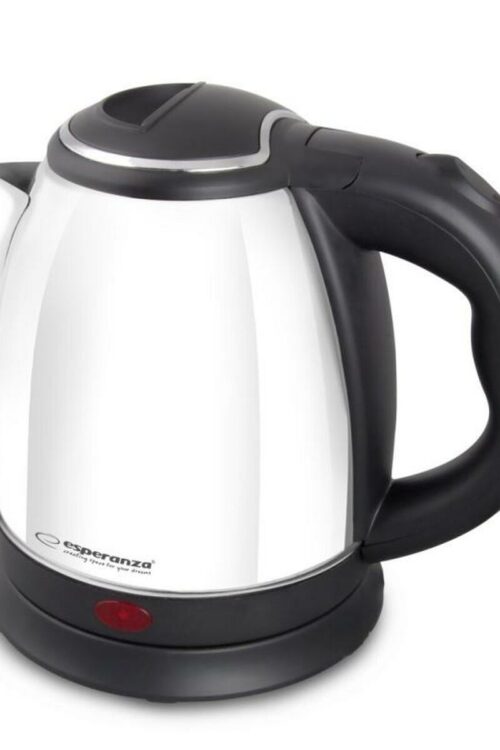 Bollitore Esperanza EKK128W Bianco Nero Acciaio inossidabile Plastica 1350 W 1 L